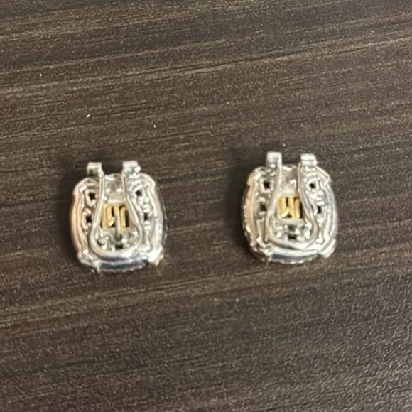 John Medeiros five strand two tone Necklace 16” and matching earrings - Picture 6 of 7